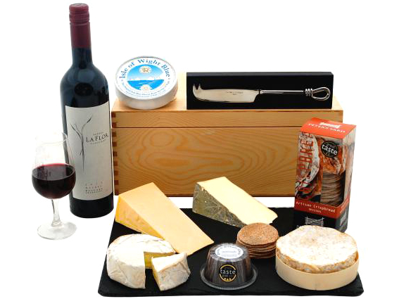 Red Wine & British Cheese Board Hamper