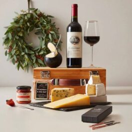 Christmas Luxury Cheese & Red Wine Hamper