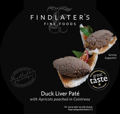 Findlater’s Duck Liver Pâté with Apricots poached in Cointreau