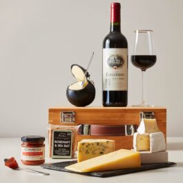 Red Wine & British Cheese Hamper