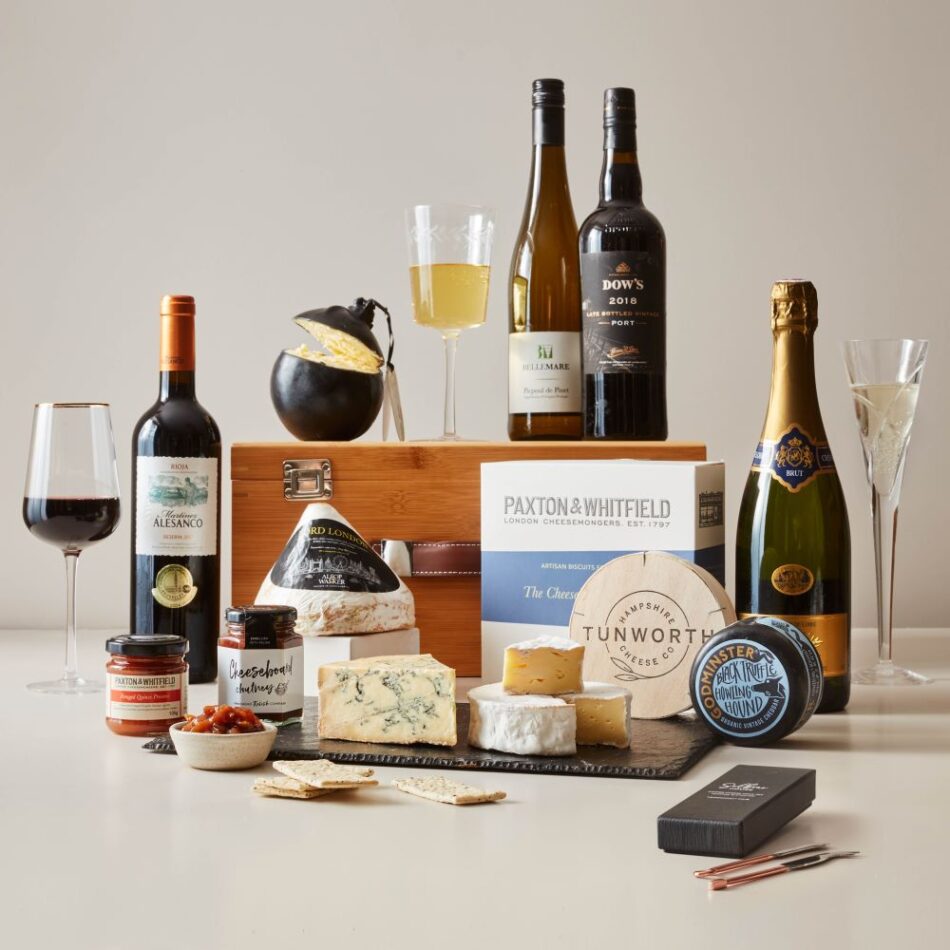 Luxury Christmas Cheese & Wine Hampers - British Fine Foods