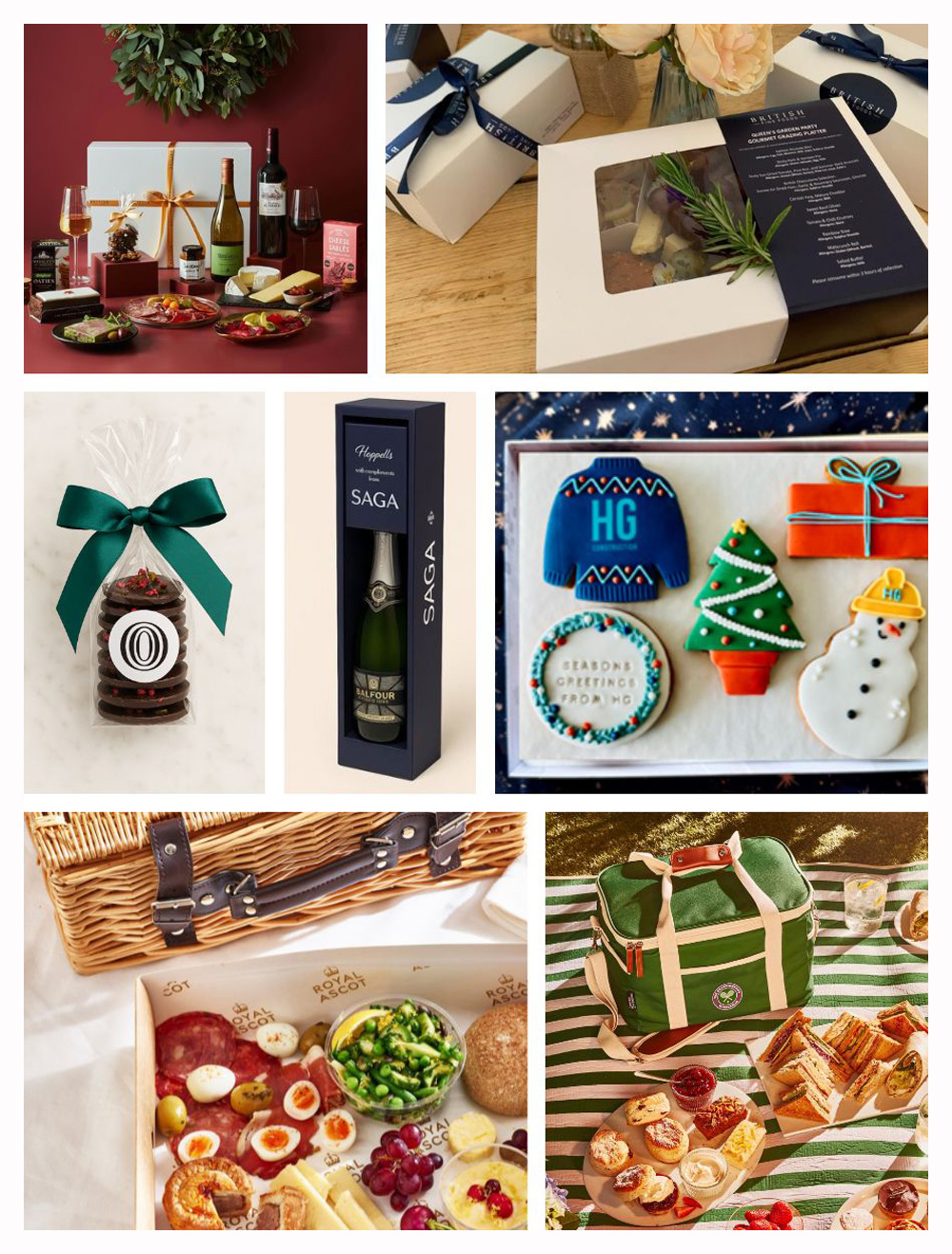 British Fine Foods events, gifting and hampers composite image